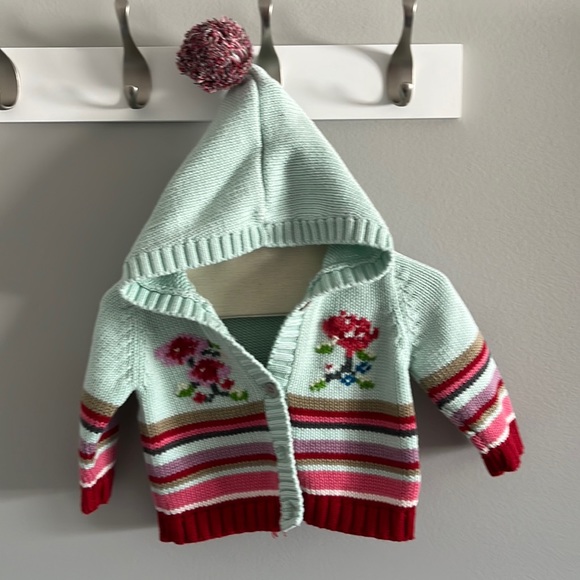 Baby Gap Cotton Sweater with Pom Pom 💕 - Picture 3 of 6